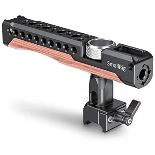SMALLRIG Camera NATO Handle Top Handle Grip with Anti-Off Designed Cold Shoe Mount and Built-in Hex Spanner for DSLR Camera, Camera Cage - HTN2362