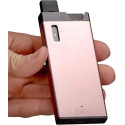 BRIK | Ultra-Slim Aluminum Portable Charger Case | Pod Storage | Holds 1 Extra Pod - Brick Power Bank (Rose Pink)