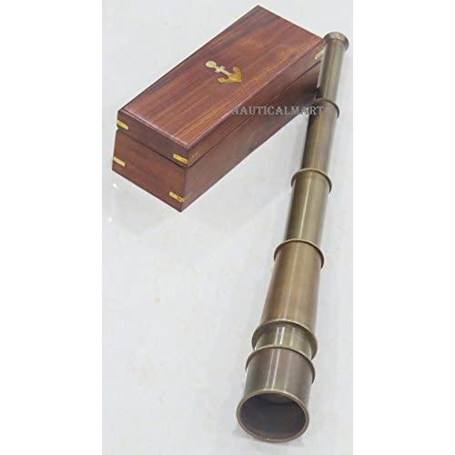 18" Solid Brass Spyglass Telescope Handmade Collectibles Victorian by Nauticalmart