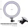 3T6B Selfie Ring Light, 8&quot LED Desktop Live Light with Tripod Stand & Phone Holder Selfie Fill Light Ring Light Desktop Makeup for Live Streaming & YouTube Video Photography
