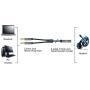 MillSO Headphone Splitter CTIA for Computer Y Jack Adapter 3.5mm 2 x 3 Pole TRS Male to 4 Pole TRRS Female Compatible for Smartphone Earphone PS4 Gaming Headset to PC - 12inch/30CM Gray