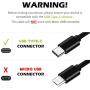 USB C Charger Cable Cord for Samsung S20 Plus Ultra A51 A71 A01 A21 A21S A41 A31 A11 5G A20S A30S M30 M21 M31 Galaxy Tab A 10.1 8.0 2019/10.5 2018/Tab S6 S3 S4 S5e,3A Fast Charging Power Wire 6FT+6FT