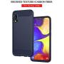 Muokctm Samsung Galaxy A10E Case, with Tempered Glass Screen Protector, Slim Soft TPU Protective Rubber Bumper Case Cover for Samsung Galaxy A10E Phone (Blue)
