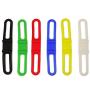 HONBAY 12PCS Silicone Elastic Flashlight Torch Mount Fix Bands for Cycling Bike Bicycle