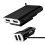 OKiT Car Charger 54W/10.2A 4 Ports Rapid USB Multi-Port QC3.0 Quick Charging Car Charger Charge Compatible Android/iOS Smartphones USB Device