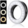 Selfie Ring Light, YBLNTEK Cell Phone Ring Light Clip Rechargeable Ring Light with 40 LEDs Led Circle Light for Phone Camera Photography Video