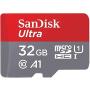 SanDisk 32GB Ultra microSDHC UHS-I Memory Card with Adapter - 98MB/s, C10, U1, Full HD, A1, Micro SD Card - SDSQUAR-032G-GN6MA