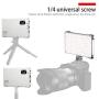 Soonpho Portable LED On-Camera Video Light,Built-in Rechargeable DC3.85 2470mAh Battery,Bi-Color 112 Beads CRI95+9W Professional Photography Lamp Continuous Output Lighting for YouTube Vlog Shooting