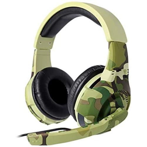 Luonita Computer Gaming Headset with Microphone ，TC-A4 Headset Camouflage Computer Game Headset Mobile Phone Headset Earphone Headset for Men
