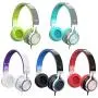 Elecder i39 Headphones with Microphone Foldable Lightweight Adjustable On Ear Headsets with 3.5mm Jack for iPad Cellphones Computer MP3/4 Kindle Airplane School (Mint/Gray)