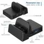 OLCLSS Nintendo Switch Dock with Bluetooth Adjustable Switch Docking Station with Type-C Input Interface Mini HDMI Video Conversion Dock Base with LED Indicator for Nintendo Switch Host