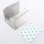 WILIFDOM Toilet Paper Holder Shelf, Self Adhesive Bathroom Accessories Tissue Roll Holder with Mobile Phone Storage Rack - SUS 304 Stainless Steel
