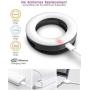 XSY Selfie Ring Light. 3 Lighting Modes. Selfie Fill Light with Multiple LED Bead-Shaped Makeup Lights, Suitable for Selfie, Photography, Livestream White 2020 Upgrade (Black)