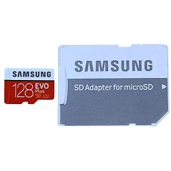 Samsung Evo Plus 128GB Micro SDXC Memory Card Class 10 (MB-MC128H) Works with Android Galaxy Cell Phones A10e, A10s, A30s, A50s, A90 5G Bundle with 1 Everything But Stromboli MicroSD & SD Card Reader