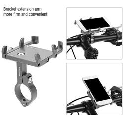 iFCOW Bicycle Phone Holder, GUB PRO2 Road Bicycle Mountain Bike Handlebar Mobile Phone Holder Cycling Accessory Titanium