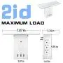 Socket Shelf, 9 Ports Wall Outlet Shelf with LED Sensor Night Light, Extra-Large Shelf with 6 Electrical Outlet, 3.4A 3 USB Ports(Fast Charging), Cable Holder and Smartphone Headphone Hanger Socket Shelf, 9 Ports Wall Outlet Shelf with LED Sensor Night Light, Extra-Large Shelf with 6 Electrical Outlet, 3.4A 3 USB Ports(Fast Charging), Cable Holder and Smartphone Headphone Hanger