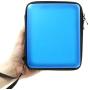 ADVcer 2DS Case, EVA Waterproof Hard Shield Protective Carrying Case with Hand Wrist Strap and Double Zipper for Nintendo 2DS (Blue)