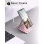 Cell Phone Stand, Lamicall Phone Cradle : Phone Dock, Holder Compatible with Android Smartphones, Phone 11 Pro XS Max XR X 6 6s 7 8 Plus 5 5s 5c, Used for Desk, Table, Night Stand - Rose Gold