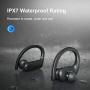 True Wireless Earbuds, Elecder D17 Running Sport Bluetooth Headphones with Mic Waterproof IPX7 Bass Earphones Headset with Charging Case, for Gym Workout