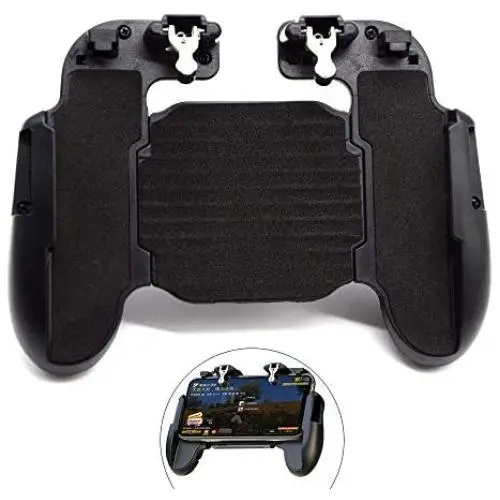 Mobile Phone PUBG Game Controller L1R1 Shoot and Aim Trigger Joystick Ergonomic Gamepad for PUBG Mobile/Knives Out,Phone Gaming Controller for 4.7- 7.0 Android & iOS (H5 Black) Mobile Phone PUBG Game Controller L1R1 Shoot and Aim Trigger Joystick Ergonomic Gamepad for PUBG Mobile/Knives Out,Phone Gaming Controller for 4.7- 7.0 Android & iOS (H5 Black)