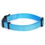 Mile High Life Dog Collar | Nylon with Reflective Three 3M Straps | Lime Green Hot Blue Pink Purple Red