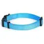 Mile High Life Dog Collar | Nylon with Reflective Three 3M Straps | Lime Green Hot Blue Pink Purple Red