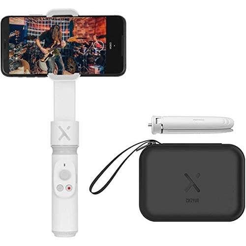 Zhiyun Smooth-X Foldable Smartphone Gimbal Stabilizer Selfie Stick Vlog Youtuber (White Combo)