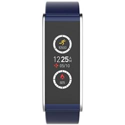 MyKronoz ZeFit4 Fitness Activity Tracker with Color Touchscreen & Smart Notifications - Blue/Silver