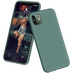 DTTO iPhone 11 Case, [Romance Series] Full Covered Shockproof Silicone Cover [Enhanced Camera and Screen Protection] with Honeycomb Grid Pattern Cushion for Apple iPhone 11 6.1” 2019, Midnight Green