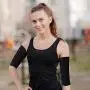 4 Pairs Slimming Arm Sleeves Arm Elastic Compression Arm Shapers Sport Fitness Arm Shapers for Women Girls Weight Loss (Black and Nude Color) 4 Pairs Slimming Arm Sleeves Arm Elastic Compression Arm Shapers Sport Fitness Arm Shapers for Women Girls Weight Loss (Black and Nude Color)