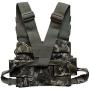 Lewong Universal Hands Free Chest Harness Bag Holster for Two Way Radio (Rescue Essentials) (Camouflage)