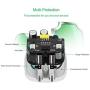 USB Wall Charger, Auto Shut Off Cell Phone Wall Charger with Foldable Plug 12W 2.4A BULL Ultra Compact Dual Port Travel Power Adapter for iPhone Xs/Max/XR/X/876/Plus, iPad,Samsung S4/S5 and More