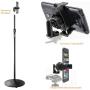 ChargerCity 360° Swivel Smartphone Holder with 5/8" Tripod Microphone Stand Adapter for Apple iPhone XR XS MAX X 8 7 Plus Samsung Galaxy S9 S8 Edge Note LG V30 (Mic Stand is not Included)