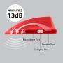 Bone Collection Acoustic Sound Amplifier Phone Stand Speaker Desktop Dock Cradle for iPhone 11 & 11 Pro Max, XR & XS Max, iPhone 8 7 6 6s Plus, Horn Stand Series - Red (Large)