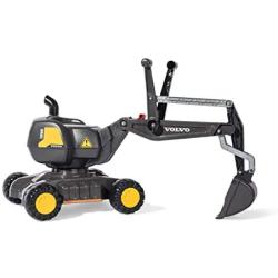 Rolly Toys Licensed Volvo Mobile 360 Degree Excavator Locking Arm and Four Stable Wheel Black Ages 3 Years+