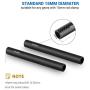 SMALLRIG 15mm Carbon Fiber Rod for 15mm Rod Support System (Non-Thread), 6 inches Long, Pack of 2-1872