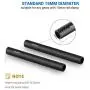 SMALLRIG 15mm Carbon Fiber Rod for 15mm Rod Support System (Non-Thread), 6 inches Long, Pack of 2-1872 SMALLRIG 15mm Carbon Fiber Rod for 15mm Rod Support System (Non-Thread), 6 inches Long, Pack of 2-1872