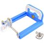 DaVoice Cell Phone Tripod Adapter Mount Holder Clamp Compatible with iPhone X XS Max XR Se 8 7 6 6s Plus Samsung Galaxy S9 S8 S7 Adjustable Smartphone Bracket Clip Cellphone Attachment (Light Blue)