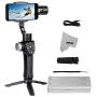 Freevision Vilta-M Pro 3-Axis Handheld Stabilizer Gimbal for iPhone, Samsung, Premium Stability Performance, Double Wheel, Preset Mark A/B Focal Point, Wireless Charging