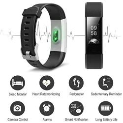 Ulvench Waterproof Fitness Tracker, Smart Watch for Calorie Counter Heart Rate Monitor Sleep Monitor Step Counter, Watch Pedometer, GPS, IP67 Waterproof Activity Tracker for Smartphone Cellphone