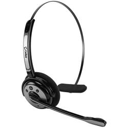 Cellet Pro Trucker Wireless Headset/Cell Phone Headset with Microphone, Office Wireless Headset, On Ear Car Wireless Headphones for Cell Phone, Skype, Truck Driver, Call Center. (Black)