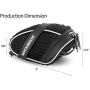 ROCKBROS Bike Seat Bag Waterproof, Bicycle Saddle Bag Under Seat 3D Shell Cycling Seat Pack for Mountain Road Bikes Black