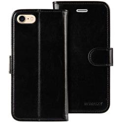 MONASAY iPhone 7 Wallet Case/iPhone 8 Wallet Case/iPhone SE 2020 Case,4.7-inch, [Glass Screen Protector Included] Flip Folio Leather Cell Phone Cover with Credit Card Holder for Apple iPhone 7/8/SE2