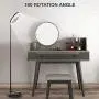 12 Inch Selfie Ring Light with Stand and Phone Holder, Foldable Makeup Light 20.8&quot - 67” Stretchable,3 Color Modes, USB Powered LED Selfie Light Ring for iPhone and Android,TIK Tok Light Mobile Stand.