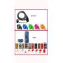 XJLLOVE Cycling Equipment Mountain Bike Accessories Set Bike Code Watch Lock Fender Car Headband Headband Mobile Phone Rack Bell 12 Pieces