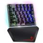 Giixer One Handed Gaming Keyboard, 35 Key RGB LED Back Lighted Wired Single Handed Game Keyboard Portable Mini Gaming Keyboard for PC/Phone Gamers
