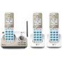 AT&T DL72319 DECT 6.0 3-Handset Cordless Phone for Home with Connect to Cell, Call Blocking, 1.8" Backlit Screen, Big Buttons, intercom, and Unsurpassed Range