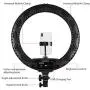 18" Selfie Ring Light with Tripod Stand & Cell Phone Holder for Live Stream/Makeup | Dimmable Mini Floor Table Camera Ringlight for YouTube Video/Photography Compatible with iPhone Android 18" Selfie Ring Light with Tripod Stand & Cell Phone Holder for Live Stream/Makeup | Dimmable Mini Floor Table Camera Ringlight for YouTube Video/Photography Compatible with iPhone Android