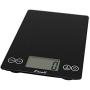 Escali Arti Glass Digital LCD Display Kitchen, Office, Baking Herb Scale w/Nutrition and Calorie Counting Feature, 15lb Capacity, 9" x 6.5" x .75", Black Obsidian