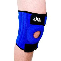 Knee Brace Support with Dual Metal Stabilizers for Meniscus Tear Tendonitis Arthritis Pain Provides Compression for the Patella with Breathable Neoprene and Non-Slip Silicone